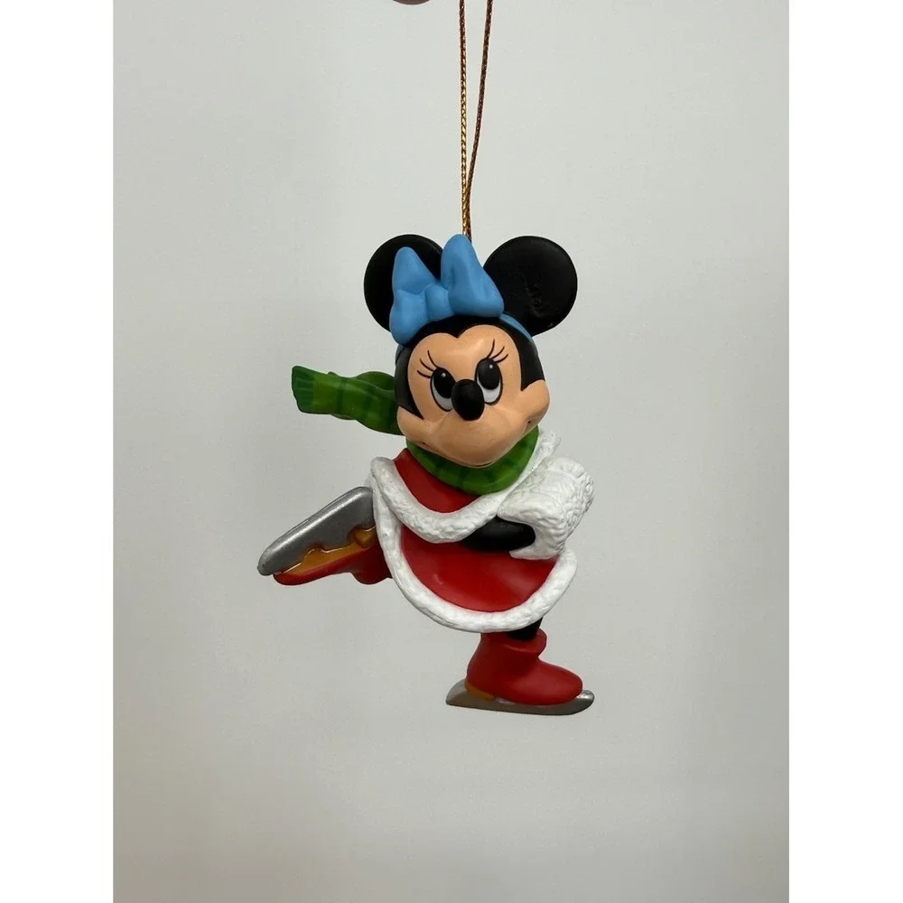 (2) Disney's‎ Christmas Magic Ornaments Made by Grolier Mickey And Minnie